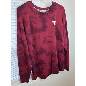 PINK Tie-Dye Sweatshirt